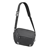 Besnfoto Kameratasche, wasserdicht, Schulterriemen, Umhängetasche, Kuriertasche, Rucksack für Fotografen, DSLR, SLR, spiegellose Kameras, 6 Liter, Schwarz, Schwarz, Kamera-Umhängetasche