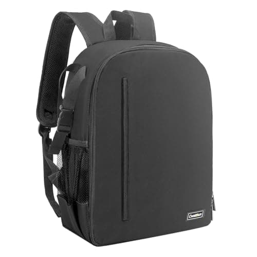 Cwatcun Kamerarucksack Wasserbeständig Fotorucksack Professioneller Kameratasche für spiegellose SLR DSLR, kompatibel für Sony Canon Nikon Kamera und Objektivstativ Zubehör (2.0 klein, Schwarz)