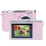4K Digitalkamera für Fotografie, 2,4 Zoll HD Flip Bildschirm Autofokus 48MP 8X Zoom Flash Anti Shake Vlogging Kamera für YouTube, 128 GB 800mAh Batterie Kompakte Reisekamera für