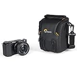 Lowepro Adventura SH 115 III, Kamera-Umhängetasche mit Verstellbarem/Abnehmbarem Schultergurt, Kamerarucksack für Spiegellose Kameras, Kompatibel mit Sony Alpha 6000 Serie, Schwarz