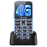 Tosaju 4G Seniorenhandy Ohne Vertrag Großtastenhandy Seniorenhandy mit Großen Tasten Simlockfreie Tastenhandy Mobiltelefon für Senioren mit Ladestation Notruftaste 1000 mAh Akku 2,4 Zoll Display