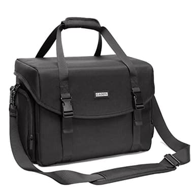 CADeN Large Camera Messenger Bag Case Schultertasche mit Stativhalter Kompatibel für Nikon, Canon, Sony, DSLR SLR Spiegellose Kameras Wasserdicht, L