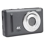 Digitalkamera, 4K-Ultra-HD-Videoaufzeichnungskamera mit 18-fachem Digitalzoom, 2,4-Zoll-Bildschirm, 64 MP Kompakte Kleine Kamera für Unterwegs