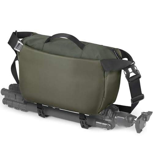 TAAOKA Schultertasche für SLR-Kamera und Zubehör, wasserdichte Kameratasche mit Stativhalterung, DSLR/SLR/Spiegellose Kameras Umhängetasche, Crossbody Kamerataschen für Fotografie (Dunkelgrün)