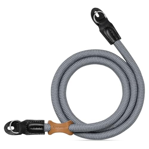 K&F CONCEPT Kameragurt Kamera Schultergurt Camera Strap Kamera Tragegurt geeignet für DSLR SLR oder spiegellosen Kameras (Grau)