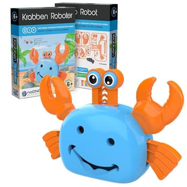 noDNA Roboter Kinder Krabbenroboter zum selbst zusammenbauen - Experimente für Kinder ab 6 Jahren - Roboter Junge Roboter Spielzeug ab 6 Jahre Geschenke für Jungs Geschenke für Mädchen