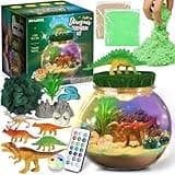 Dinosaurier-Geschenke – Dinosaurier-Terrarium-Set für Kinder – Geburtstagsgeschenk für Jungen im Alter von 4, 5, 6, 7, 8–12 Jahren – Dinosaurier-Spielzeug – Bastelset, Ostern Geschenke Kinder