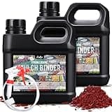 Mulchkleber - 2L Kieskleber Binder mit Applikator zum Verkleben von Steinen, Landschaftsbau, Garten - Ungiftig Gebrauchsfertig Mulch Kleber Glue für Kies, Steine, Blätter, Rinde, Gartenwegen