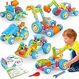MOONTOY Konstruktionsspielzeug Geschenke für 5 Jährige Jungen, Kinder Spielzeug ab 4 5 6 7 8 9 Jahre, STEM Spielzeug, Bausteine Spielzeug für Jungen und Mädchen, Lernspielzeug Bauset 6 Modelle