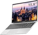 Laptop 15,6-Zoll J4105 (4-Kern-Prozessor) Win 11 Notebook SSD Erweiterung 1TB Computer WiFi 1080 FHD Bt4.2 USB Mini Wireless Maus und deutsche Tastatur Schutz - Silber